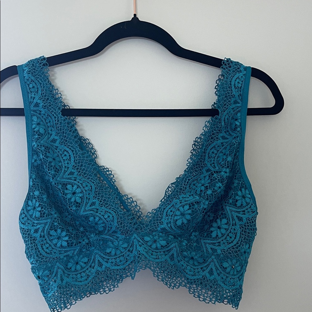 Teal Lace Bralette